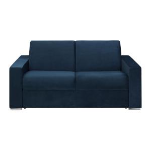 Sofá cama terciopelo 2 plazas azul oscuro 174x223cm