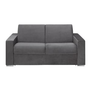 Sofá cama terciopelo 2 plazas gris antracita 174x223cm