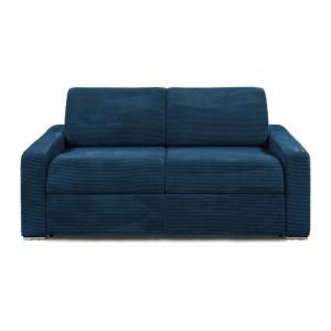 Sofá cama terciopelo 3 plazas azul 194x223cm