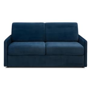 Sofá cama terciopelo 3 plazas azul oscuro 170x223cm