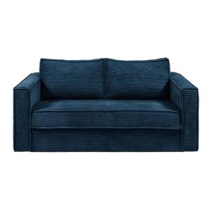 Sofá cama terciopelo 3 plazas azul oscuro 195x223cm