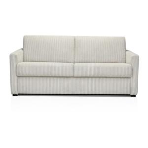 Sofá cama terciopelo 3 plazas beige 178x96cm
