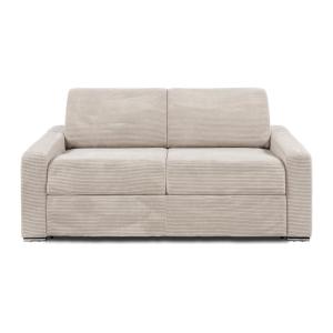 Sofá cama terciopelo 3 plazas beige 194x223cm