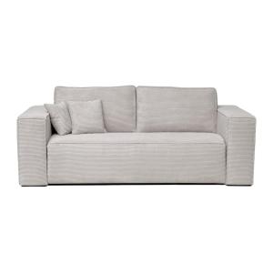 Sofá cama terciopelo 3 plazas beige 214x208cm