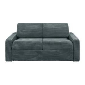 Sofá cama terciopelo 3 plazas gris antracita 194x223cm