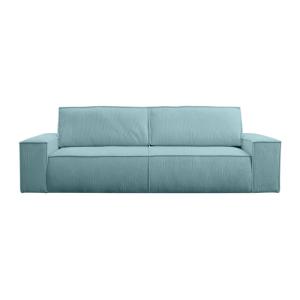 Sofá cama terciopelo 4 plazas azul turquesa 257x102cm