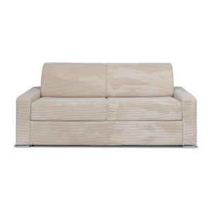 Sofá cama terciopelo 4 plazas beige 216x223cm