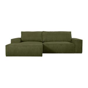 Sofá cama terciopelo 4 plazas caqui 267x167cm