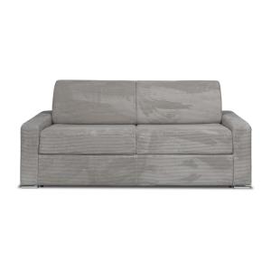 Sofá cama terciopelo 4 plazas gris claro 214x223cm