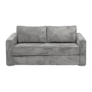 Sofá cama terciopelo 4 plazas gris claro 215x223cm
