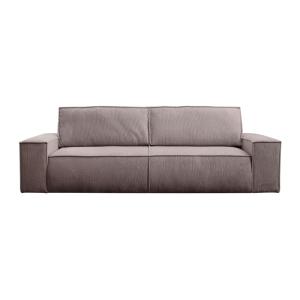 Sofá cama terciopelo 4 plazas malva 257x102cm