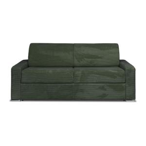 Sofá cama terciopelo 4 plazas verde 214x223cm