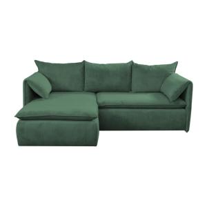 Sofá cama terciopelo 4 plazas verde 230x166cm
