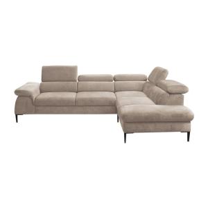 Sofá cama terciopelo 5 plazas beige 280x214cm