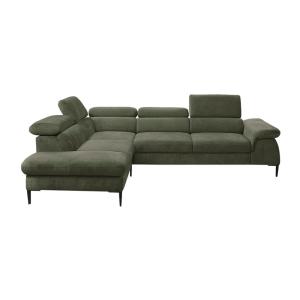 Sofá cama terciopelo 5 plazas verde 280x214cm