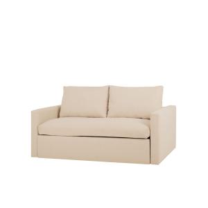 Sofá cama tono beige de 185x95cm
