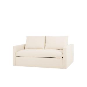 Sofá cama tono blanco de 185x95cm