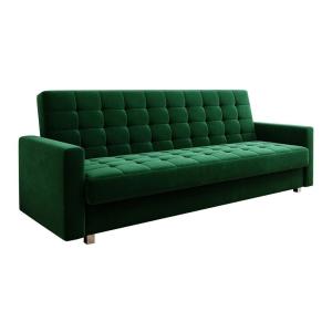 Sofá-cama verde 90x95x216cm