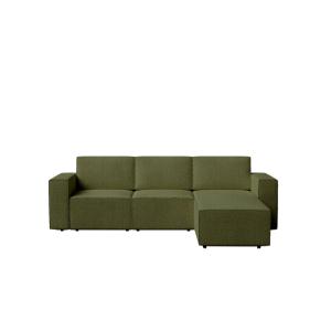Sofá cama verde bouclé con chaise longue derecho 258 x 200…