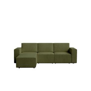 Sofá cama verde bouclé con chaise longue izquierdo258 x 200…