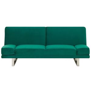 Sofá cama verde terciopelo