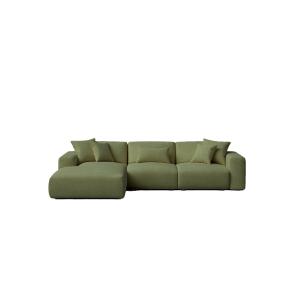 Sofá chaise longue izquierdo verde