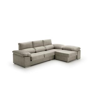 Sofá chaise longue reversible alta gama gris 260x150x102