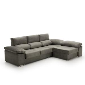 Sofá chaise longue reversible alta gama gris oscuro 260x150…