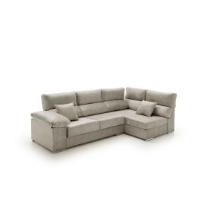 Sofá chaise longue rinconera reclinable  der. Gris 265x145x…