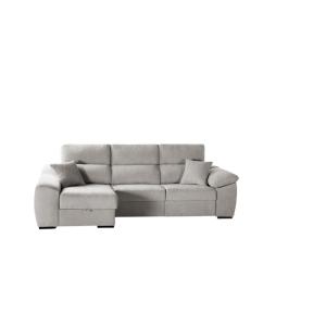 Sofá Chaiselongue Murano Gris Izquierda