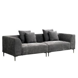 Sofá cloe gris oscuro 252x99x72