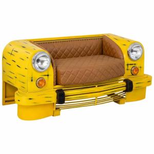 Sofa coche amarillo 154x76x70