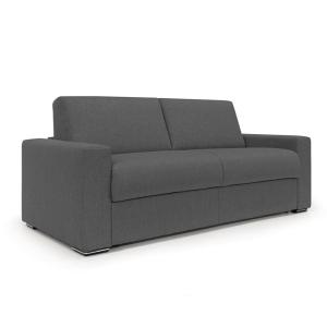 Sofá convertible con colchón h20 cm 200 cm antracita