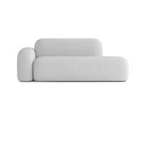 Sofá de 2/3 plazas en tela gris claro