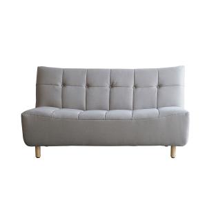 Sofá de 2 plazas de tela beige