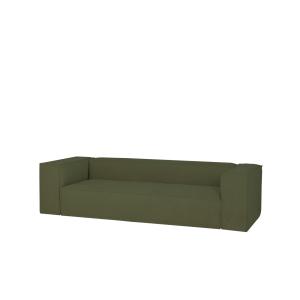 Sofá de 3/4 plazas de pana color verde 210x110cm