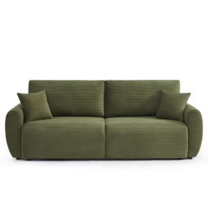 Sofá de 3 plazas de pana verde