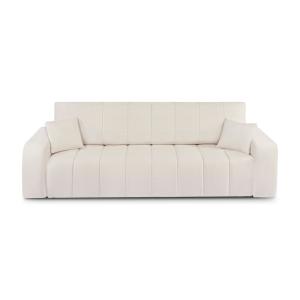 Sofá de 3 plazas en tejido chenilla crudo