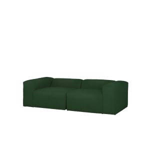 Sofá de 4 plazas de 2 módulos de bouclé color verde 240x110…