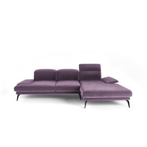 Sofá de esquina  púrpura derecho