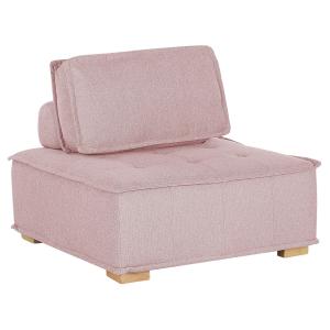 Sofá de poliéster rosa madera clara