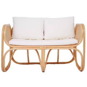 Sofá en ratán beige