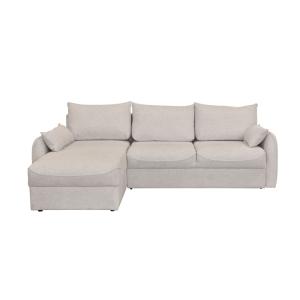 Sofá esquinero de 3 plazas convertible l260 cm - Beige