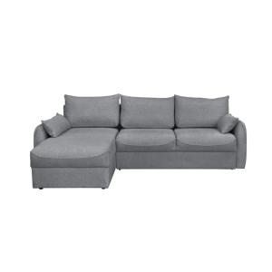 Sofá esquinero de 3 plazas convertible l260 cm - Gris