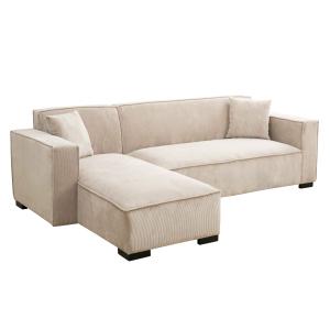 Sofá esquinero fijo de 3 plazas con chaise longue izquierda…