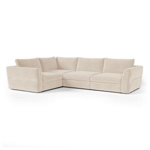 Sofá esquinero izquierdo modular 5-6 plazas tejido tramado…