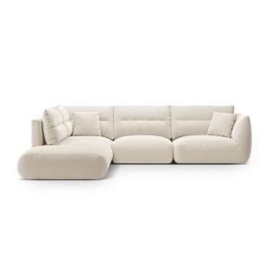 Sofá esquinero izquierdo modular 7 plazas de tejido estruct…