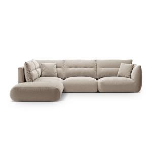 Sofá esquinero modular 7 plazas tejido estructural beige cl…