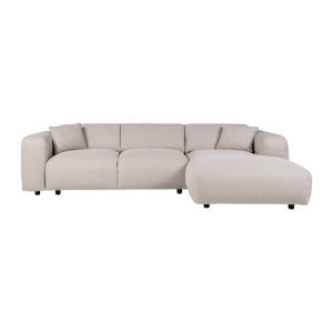 Sofá fijo nailon 5 plazas beige 280x165cm