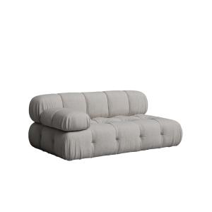Sofá gris con chaise longue izquierdo 165 x 99 cm